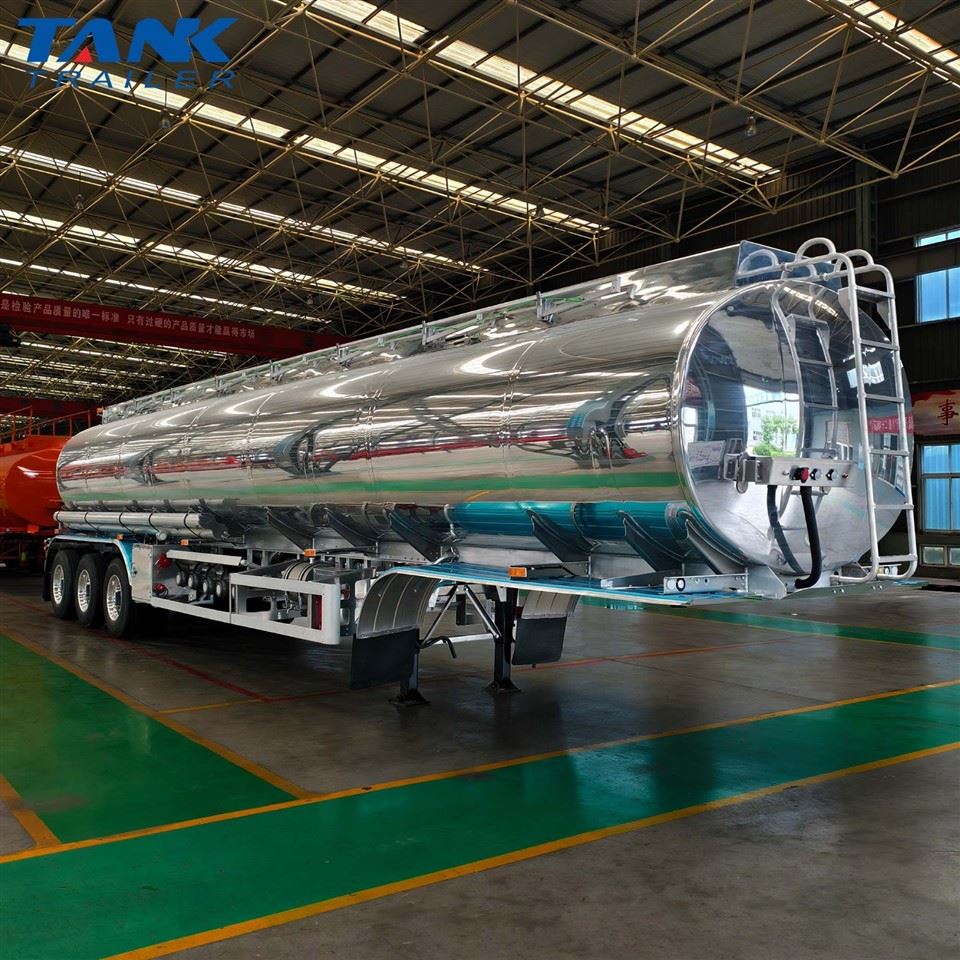 3 Axle Aluminum Fuel Tank Semi Trailer high quality