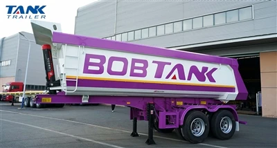 TANK Rear Tipping Dump Semi Trailer — A High-Strength Transport Solution Tail...
