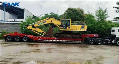Indonesian Customer Feedback | TANK Lowbed Semi Trailer Supports Efficient He...
