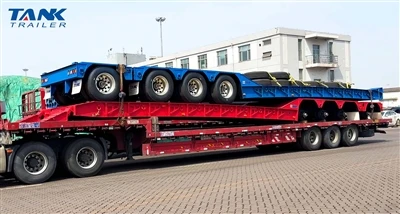 Custom TANK Lowbed Semi-Trailers For Chilean Customer Successfully Completed ...