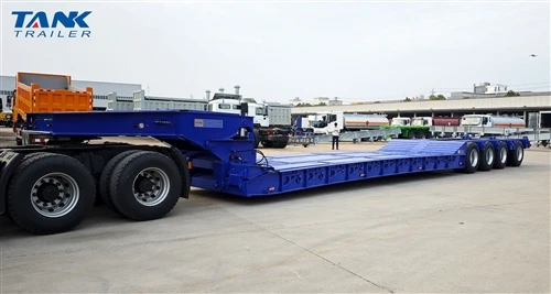 Customer-Customized TANK Removable Hydraulic Gooseneck Lowbed Semi Trailer Su...