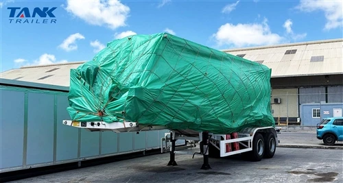 Barbados Customer Successfully Receives TANK Powder Tank Semi Trailer And Exp...